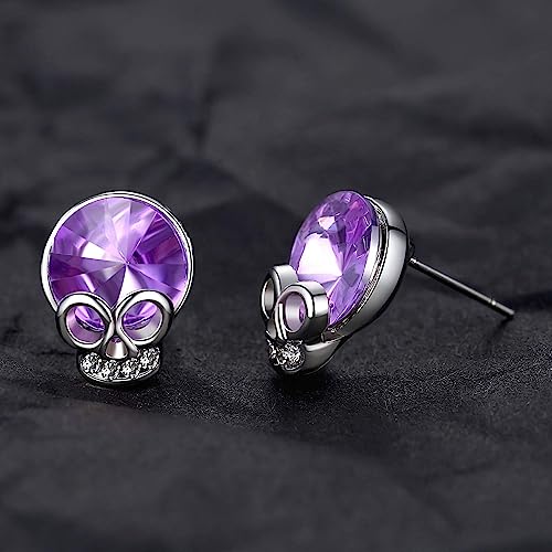Cute Skull Studs Womens Gothic Cool Statement Skeleton Jewelry Candy Skull Earrings2
