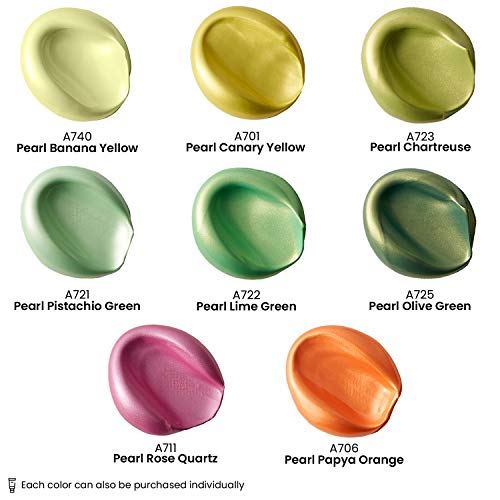 Arteza Metallic Acrylic Paint, Set Of 8 Floral Brilliance Colors 4 Oz Tubes, Rich Pigments, Non Fading, Non Toxic Paints For Artists & Hobby Painters #TOP1