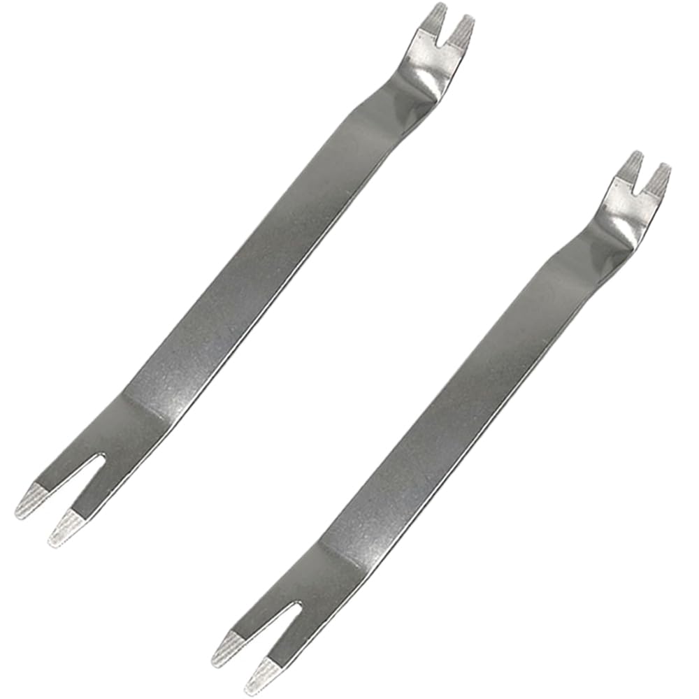 2Pcs Paver Puller Tool, Patio Pavers Paver Extractor Tool, Removal Raise Sunken Brick Tool for Garden, Yard, Lawn Replace Paver Patio Blocks (7 Inch Long, Silver)