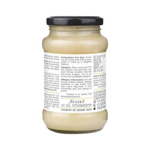 Image of INDIGENOUS HONEY Raw Mustard Honey Pure Real Organic 17.64 oz Glass Jar