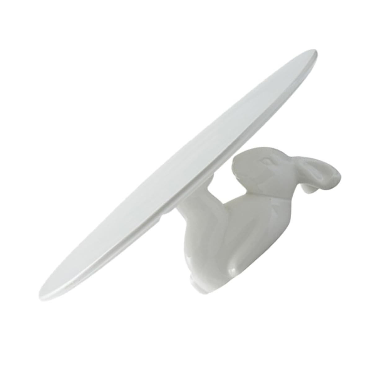 jojofuny 1pièce Présentoir Gâteau Céramique Lapin Plateau à Dessert Antichoc Support Snack pour Anniversaire et Fête à Domicile