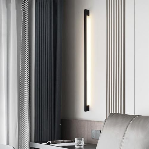 Lámpara de pared LED de tira larga moderna y 3 modos de color