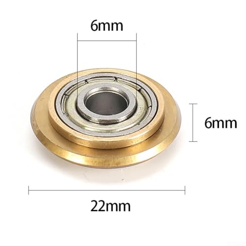 Image of 4 Pairs Tungsten-Carbide Tile Scoring Wheel Cutter, Tile Cutter Replacement Wheels For Hard Polished Tiles 22X6x6mm
