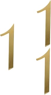 OSALADI 3 Pcs Copper Number Plate Number Decals Gold Office Decor Locker Decorations Antique Address Number Self Adhesive Door Numbers Street Address Number Street Number Address Digit 3d