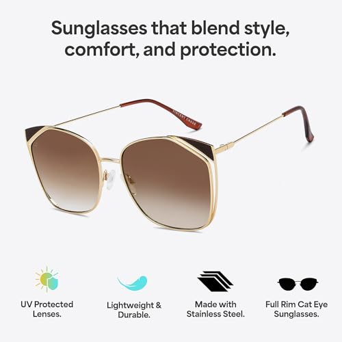 Image of Vincent Chase By Lenskart |Full Rim Cat Eye | Economic Range | Branded and Stylish Sunglasses | 100% UV Protected | Women | VC S15795