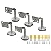 Handrail Bracket Wall Mounted Handrail Support for Stair Rail and Bathroom Grab Bar, 201 Stainless Steel Bracket, 60x80mm Railing Bracket with Screws (Pack of)(B)