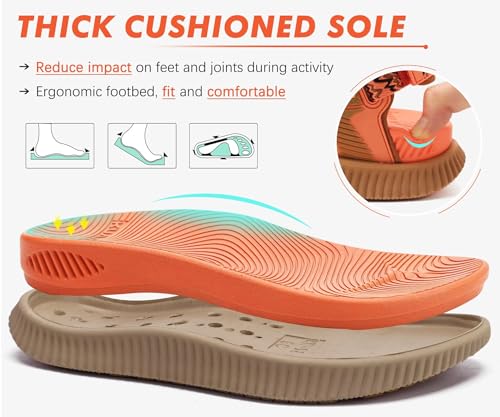 Image of KuaiLu Womens Orthopedic Walking Sandals with Arch Support Recovery Cushion