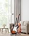 Musbeat Double Guitar Stand, A-Shape Dual Guitar Stand with Padded Foam, Multiple Instrument Rack for 2 Acoustic, Electric, Bass, Banjo, Mandolin, Wood Instrument Rack Floor for Home Studio Display