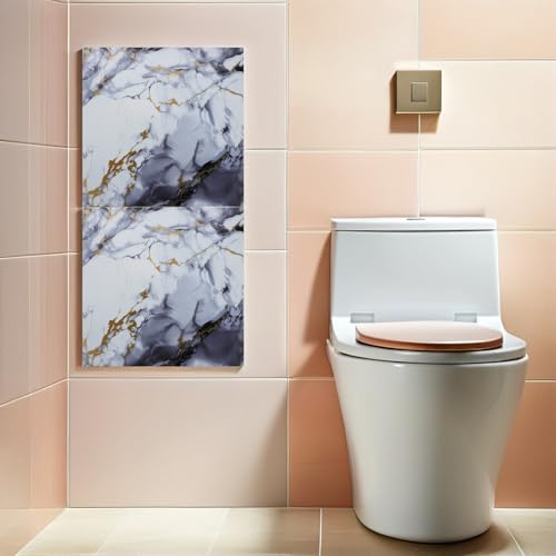 Azulejos autoadhesivos de PVC impermeables WOONEKY, placas de pared para cocina y baño 6