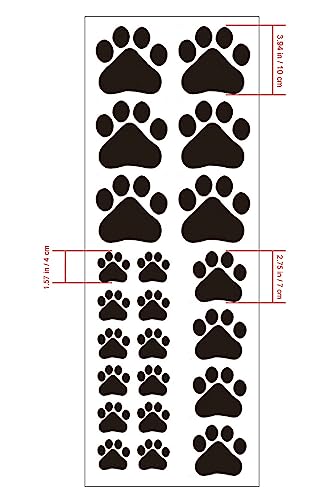Vinilo Decorativo Pared Huellas de Perrito Negro miniatura 5