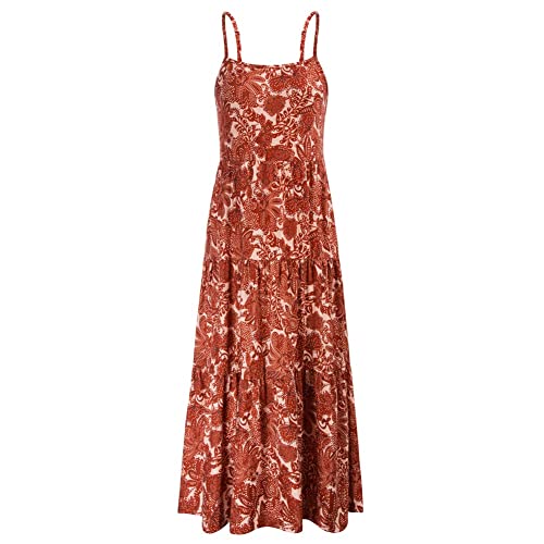 GRACE KARIN Damen Sommerkleid Knielang Boho Kleid Ärmellos Maxikleider...