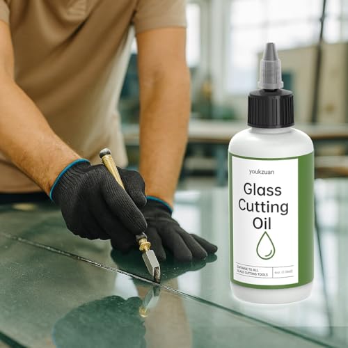 premium 4 oz stained glass cutting oil for glass cutter tile cutter oil for all glass cutting tools bottle cutting supplies glass repair and more