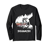 Squamish MTB Downhill Trail Biker British Columbia Long Sleeve T-Shirt
