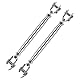 2 Stück M6 Wantenspanner 304 Edelstahl Sonnensegel Spanner 160mm- 230mm Spannschloss Silber Seilspanner Rostfrei Drahtspanner Edelstahlspanner Set für Segelboot Markisen