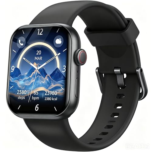 Smartwatch Herren Damen 1 91 HD Fitnessuhr mit Alexa & Telefonfunktion 100+ Sportmodi Smart Watch Pulsmesser/Schlafmonitor/Schrittzähler Sportuhr IP68 Wasserdicht Fitness Tracker für iOS/Android