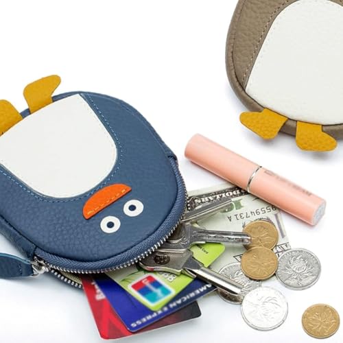 Spacious & Functional Cute Penguin Shape Wallet Leather Card Holder Multifunction Portable Coin Purses Slim Large Capacity Coins Pocket Clutch Purse3