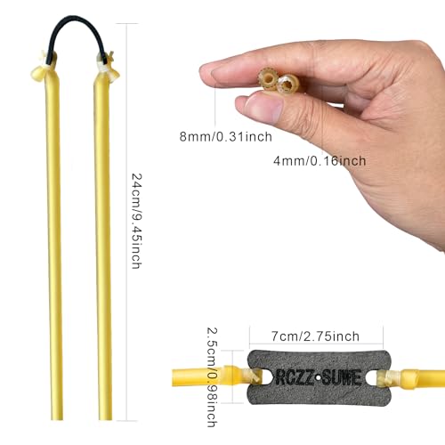 5 or 10 Slingshot Bands,Sling Shot Rubber Tubing Bands,Slingshot Replacement Bands,Wrist Sling Rocket Replacement Bands for Heavy Duty Slingshot Adults Hunting