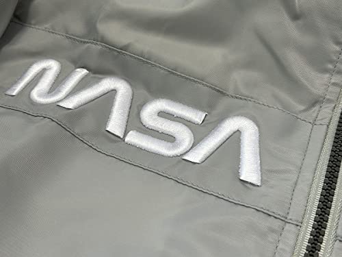 CORIRESHA Winter Men's NASA Bomber Jacket Stand Collar Thickened With Embroidery3
