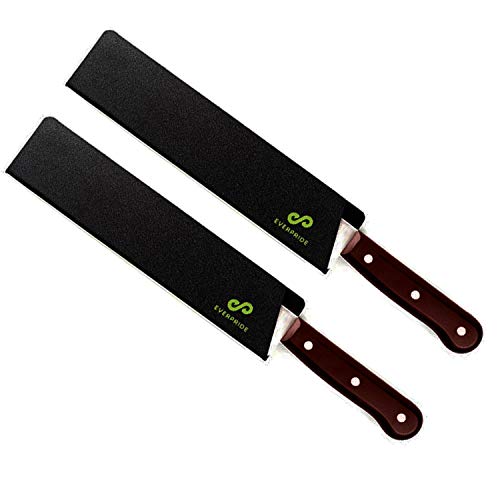 EVERPRIDE 14 Inch Chef Knife Guard Set (2-Piece Set) Long Knives Blade Edge Cover Sheaths for Chefâ€™s Knives â€“ Durable, BPA-Free, Felt Lined, Sturdy ABS Plastic â€“ Knives Not Included