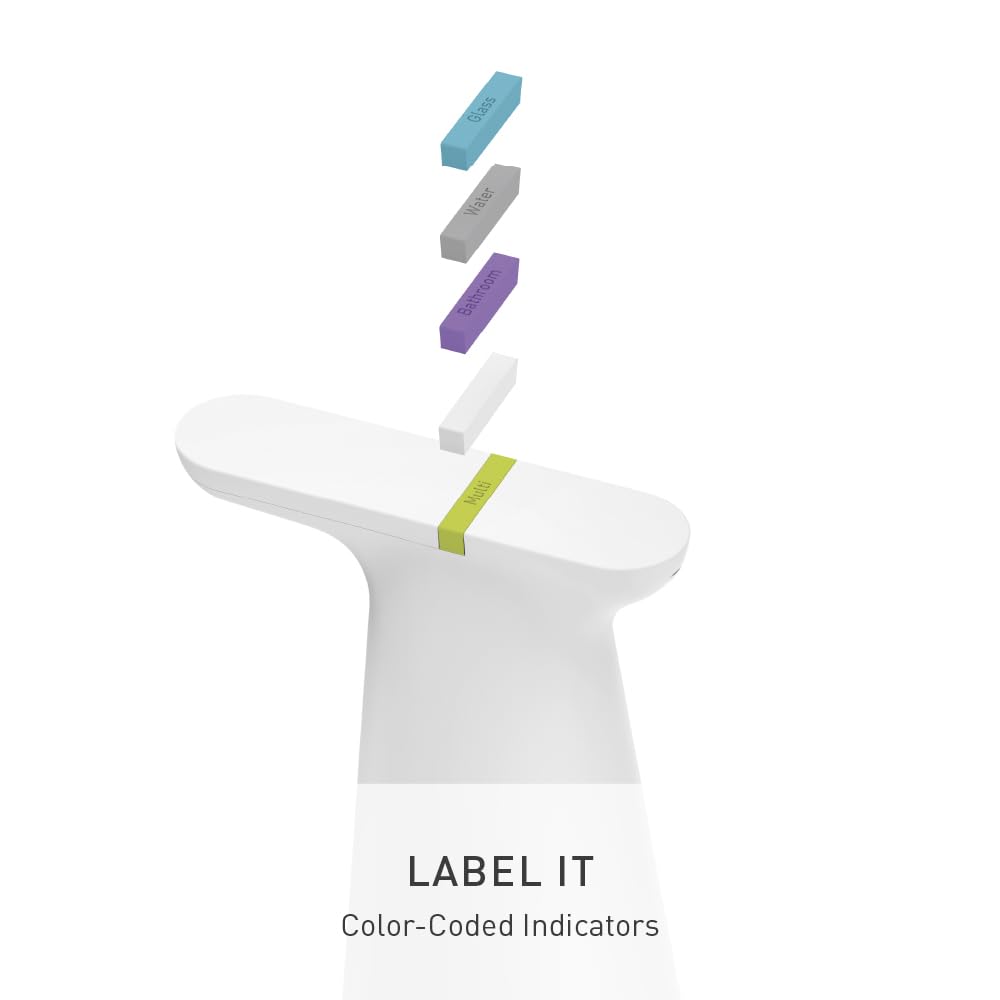 simplehuman Vaporisateur Capteur, Blanc, Spray Automatique Continu, Commande Tactile Intuitive, Brume Superfine, Cône Grande Couverture & Jet Ultra-Précis, Blanc
