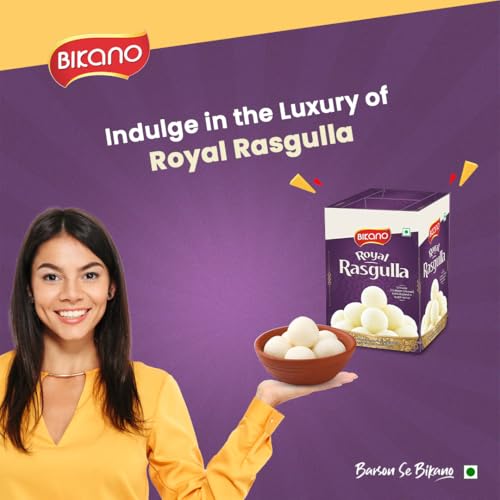 Image of Bikano Royal Rasgulla | Authentic Indian Sweet dish | Pack of 5 kg | Perfect for festivities| Traditional sweet| Delicious delicacy