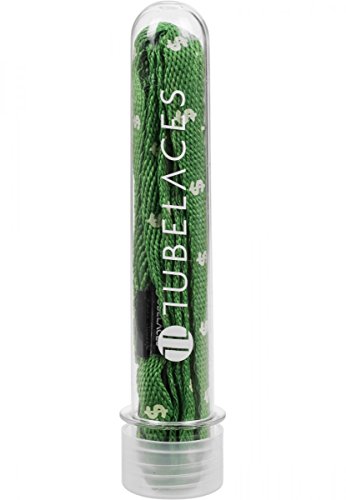 TubeLaces Herren Schnürsenkel White Flat Cash grün 130cm Cover