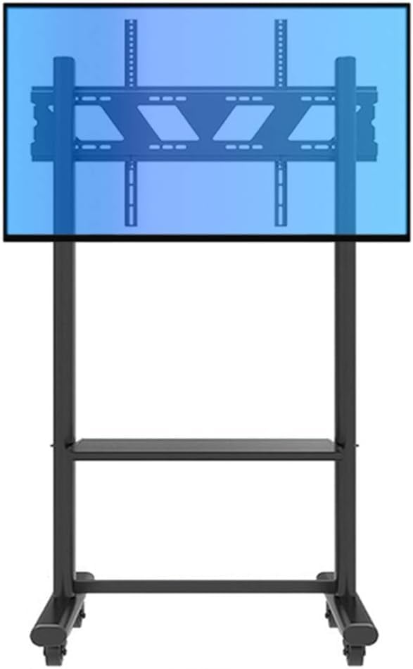 Soporte móvil para TV con ruedas, negro