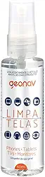 Limpa Telas 60ml, Desenvolvido com biotecnologia orgânica, acompanha pano de microfibra, Geonav