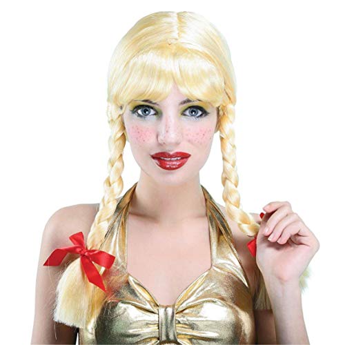 Bristol Novelty - Perruque NATTES - Femme (Taille unique) (Blonde/rouge)