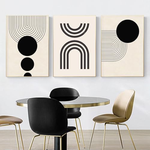 Decoración moderna de salón sin reflejos con el set de lienzo abstracto CVMINY 60x80cm