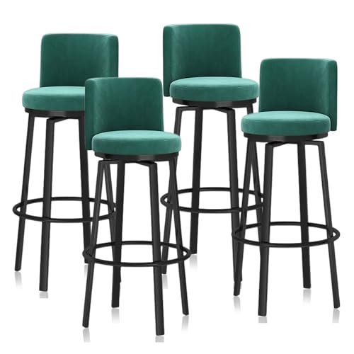 �J�E���^�[�����x���x�b�g�o�[�X�c�[��1/2/3/4�Z�b�g�A���_���L�b�`���A�C�����h�X�c�[���`�F�A�w������t���A�z����J�E���^�[��]�o�[�`�F�A�A�C�����h�_�C�j���O���[���p(Green Black Frame,4 PCS 65cm)