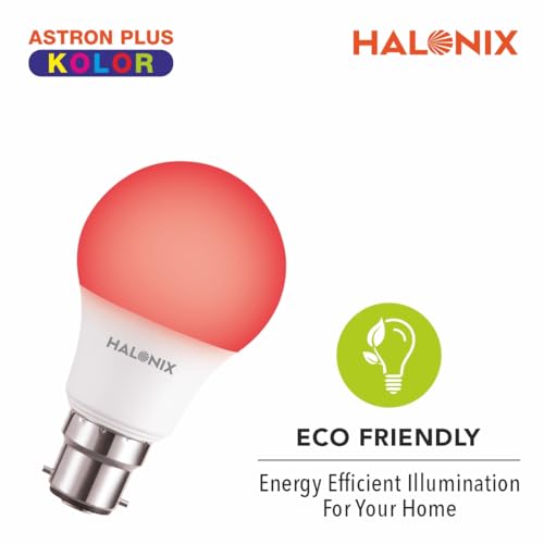 Image of HALONIX LED BULB ASTRON PLUS 9W B22 RED PACK 2