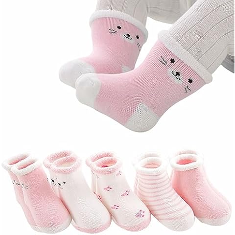5 Pairs of Warm Terry Socks for Babies Cover
