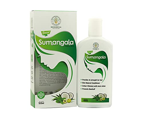 Sreedhareeyam Ayurveda Special Sumangala Thailam-Ayurvedic Hair Oil for Hair Growth, Anti-Hairfall&Dandruff Control, with Bhringaraj, Coconut Oil&Indian Gooseberry for Healthy Hair&Scalp-100ml