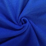 Barcelonetta | Fleece Fabric | 2 Yards | 72"X60" Inch | Polar Fleece | Soft, Anti-Pill | Throw, Blanket, Poncho, Pillow Cover, PJ Pants, Booties, Eye Mask (Royal, 2 Yards)
