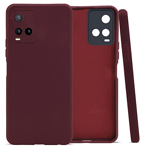 Image of Jkobi Back Cover Case for Vivo Y21 2021 | Y21G (Inside Fiber Cloth | Smooth Matte Finish | Elegant Professional Look |Maroon)