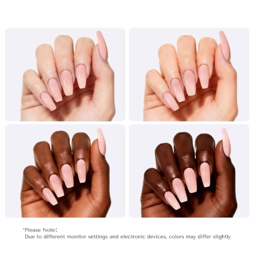 Image of AZUREBEAUTY Nude Pink Shimmer Nail Polish