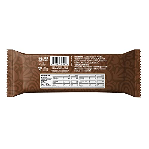Missy J's Organic Carob Peanut Butter Truffley Treats 1.38 Oz 12 Pack, Made with Coconut Sugar, Vegan, Gluten and Caffeine Free, Healthy Substitute for Chocolate, Perfect for Snacks and Treats