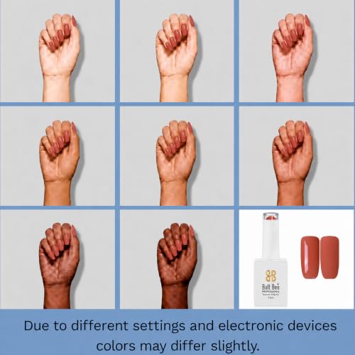Image of BOLT BEE 15ML Gel Nail Polish 1Pc Clear Pink Glitter Nail Polish Soak Off UV LED Nail Gel Polish Nail Art Starter Manicure Salon DIY at Home, 0.5 OZ (1) (121)