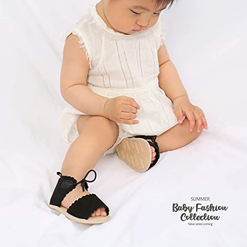 Image of Infant Baby Girls Boys Summer Sandals Premium Unisex Non Slip Rubber Soft Sole Breathable Toddler First Walker Outdoor Beach Shoes