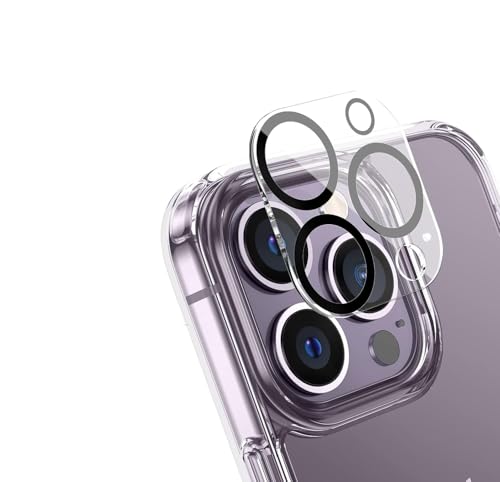 Image of Xmon Camera Lens Protector for iPhone 13 Pro Max (1 Pack) - 3D Premium Tempered Glass, Ultra-Clear, Anti-Scratch, Easy Installation - Black