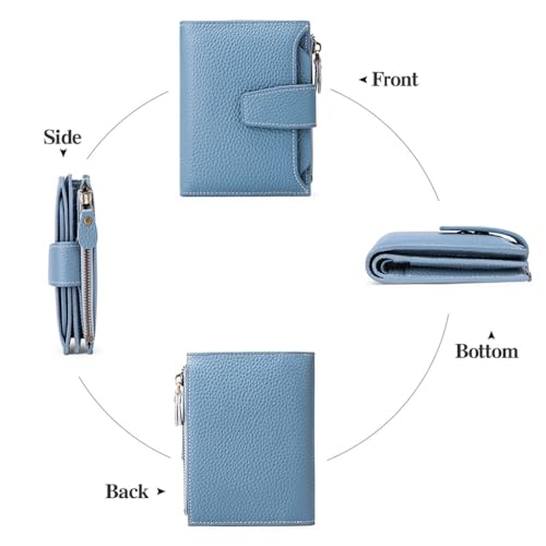 Leather Women's Purse Women's Short Print Multi-function Coin Wallet Driver's License Wallet4