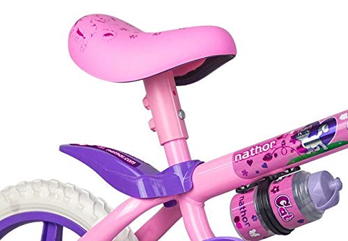Bicicleta Infantil Aro 12 Com Rodinhas Menina Cat PU - Nathor