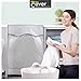 Mr.You Washing Machine Cover,Washer/Dryer Cover for Front-Loading Machine Waterproof Dust-Proof Thicker (W27 D33 H39 in, Roll Edge)
