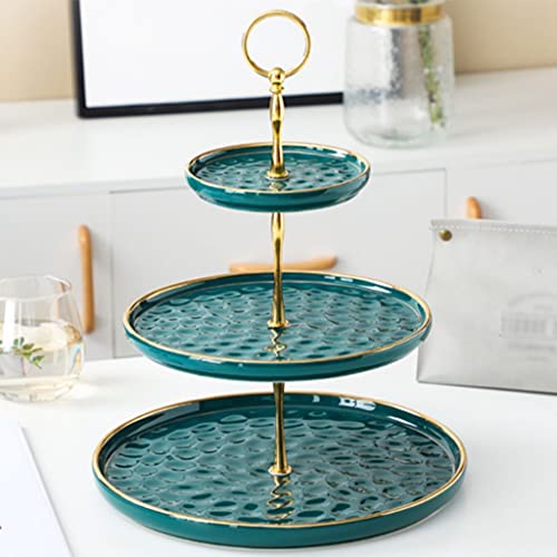 Étagère à trois couches pour table de thé et buffet de mariage