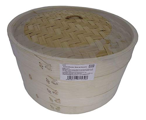 Panela De Bambú Para Cozimento À Vapor Diam 30cm