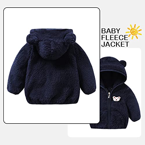 Tumaron 22022-BL0-3M Newborn Fleece Jacket Boy Winter Coat Clothes Sweater Gifts For Baby 6-9 Months thumb #1