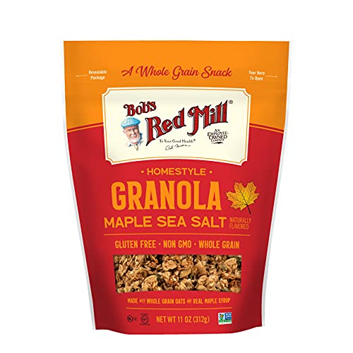 salt pan - Bob's Red Mill Pan-Baked Granola Maple Sea Salt, 11 Ounce (Pack of 2)