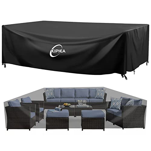 Kipiea Outdoor Furniture Covers Waterproof, 420D Heavy-Duty ...