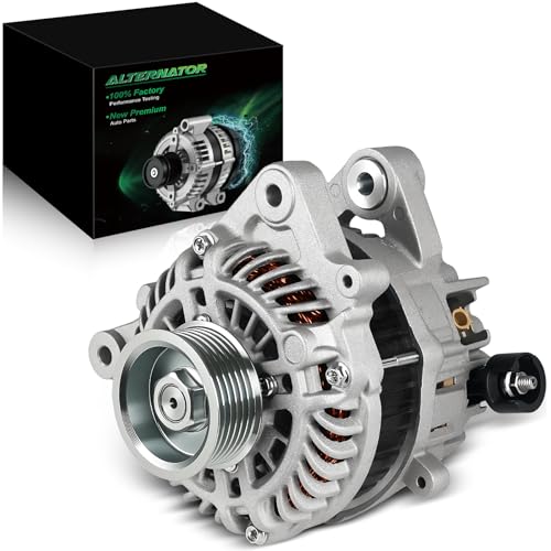 SZKAIDAG Upgraded Alternator for:-Honda Civic 2012 2013 2014 2015 HR-V 2016-2018 1.8L, for:-Acura ILX 2.0L, 12V 95Amp 6-Grooves Pulley CW Replacement OE#31100-R1A-A01 11537N